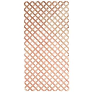 7/16 in. x 4 ft. x 8 ft. Redwood Architectural Unframed Lattice