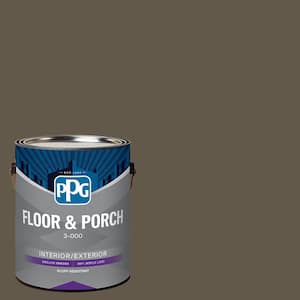 1 gal. PPG1000-7 Chocolate Lab Satin Interior/Exterior Floor and Porch Paint