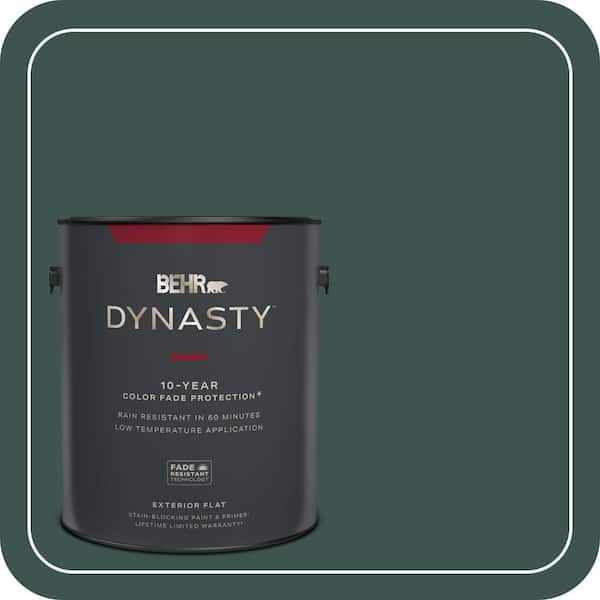 BEHR DYNASTY 1 gal. #480F-7 Sycamore Tree Flat Exterior Stain-Blocking Paint & Primer