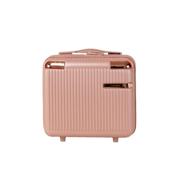LIVACA 4-Piece Rose Gold ABS Plastic Hardside 360° Spinner