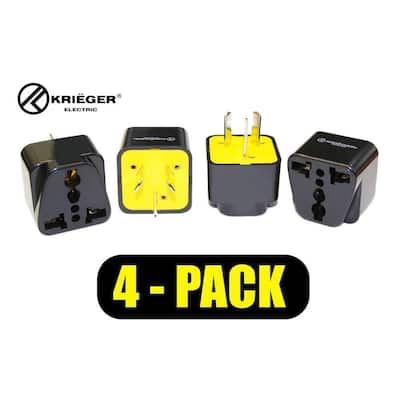 Universal to Australia Plug Adapter (4-Pack)