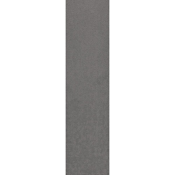 FLOORIGAMI Etched Gray Residential 9 in. x 36 Peel and Stick Carpet Tile (10 Tiles/Case) 22.5 sq. ft.