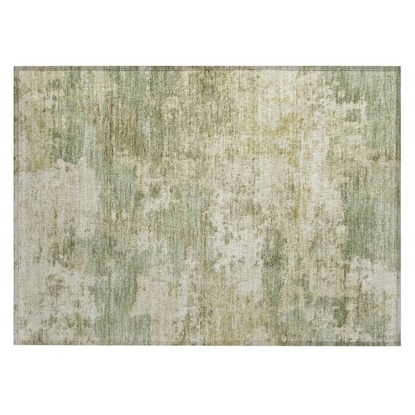 Chantille Machine Washable Indoor/Outdoor Abstract ACN2366 Celery 2 ft. x 3 ft. Accent Rug
