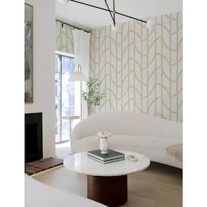 Harlow Gold Curved Contours Textured Non-pasted Paper Wallpaper