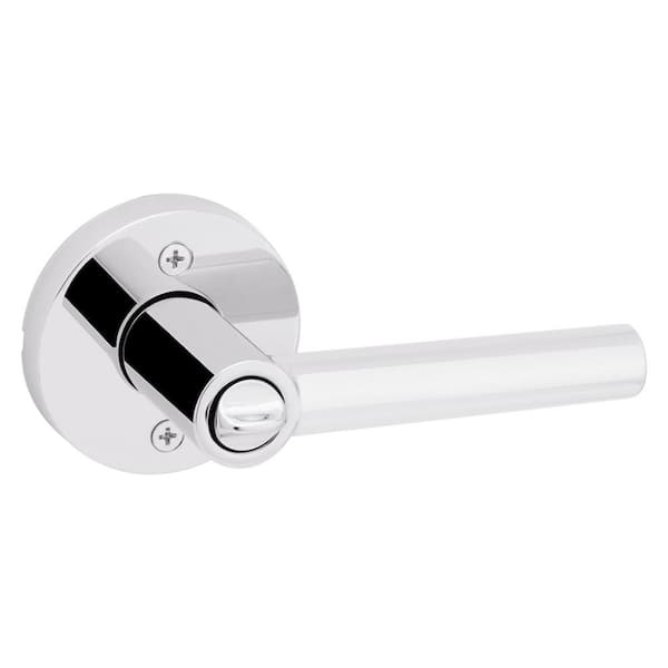 Kwikset Milan Polished Chrome Keyed Entry Door Handle Featuring