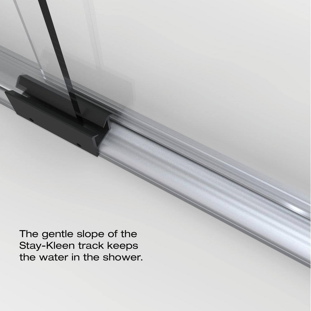 Infinity 70" Brushed Nickel Semi-Frameless Sliding Shower Door