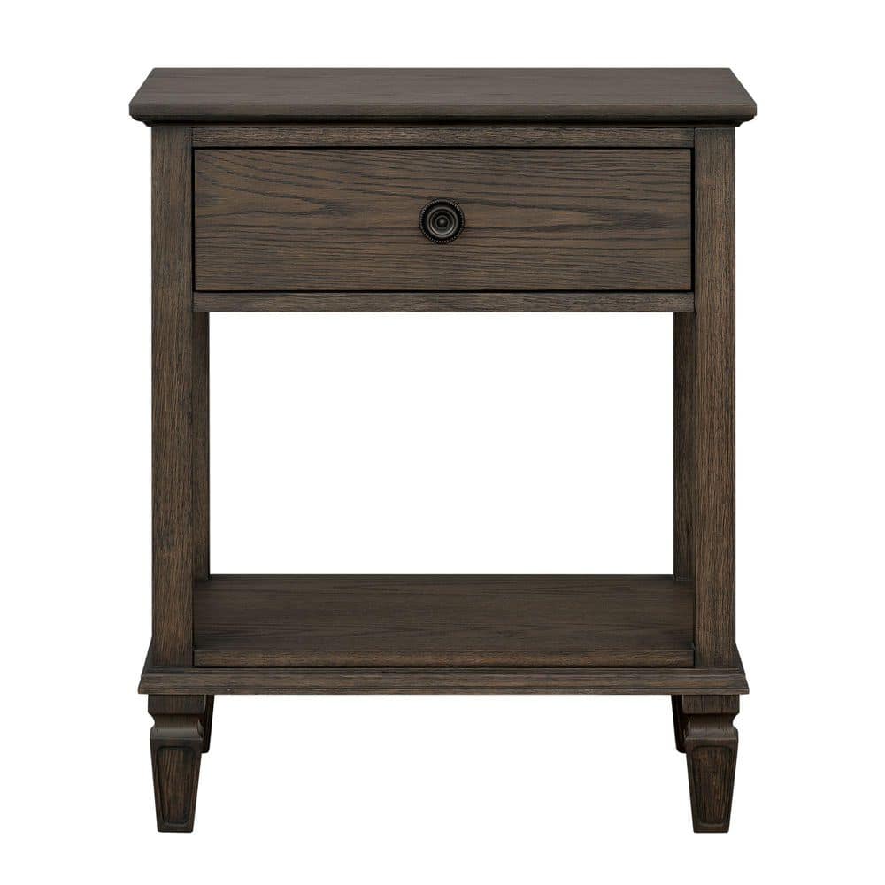 Victoria 24 in. Reclaimed Grey Rectangle Wood End Table - thumbnail 8