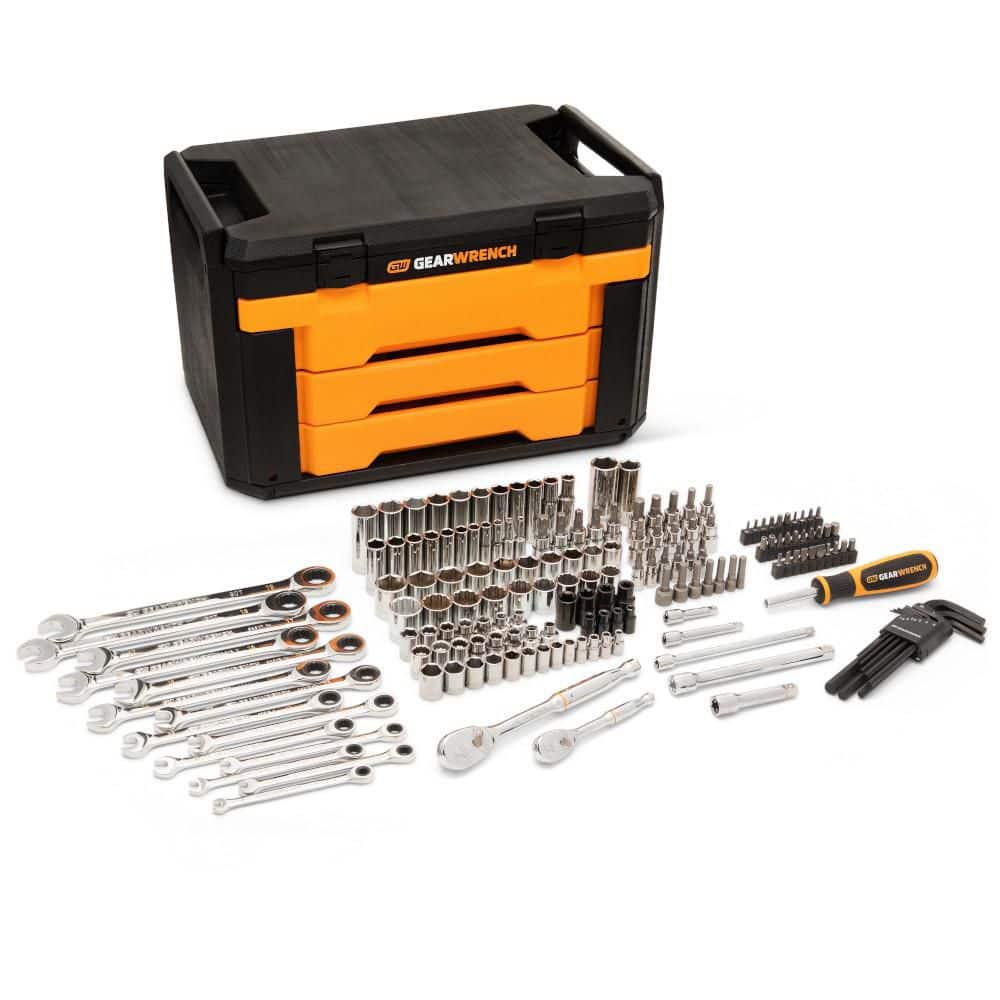 1/4 in. and 3/8 in. Drive 90-Tooth Metric Mechanics Tool Set (168-Piece) price history on PriceWatchPro