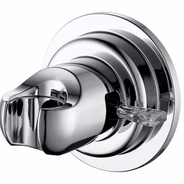 1-Piece Suction Cup Shower Head Holder for Handheld Shower in Chrome with Mounting Hardware, Smooth Surfaces Only