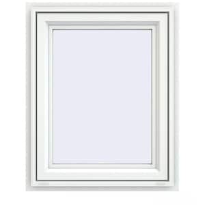 23.5 in. x 29.5 in. V-4500 Series White Vinyl Awning Window with Fiberglass Mesh Screen