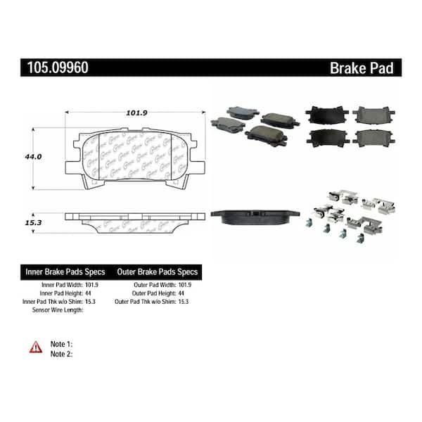 Centric Parts Disc Brake Pad Set