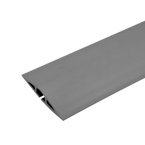 Corduct 5' Overfloor Cord Protector, Gray, Nonmetallic, Raceway and Cord  Covers