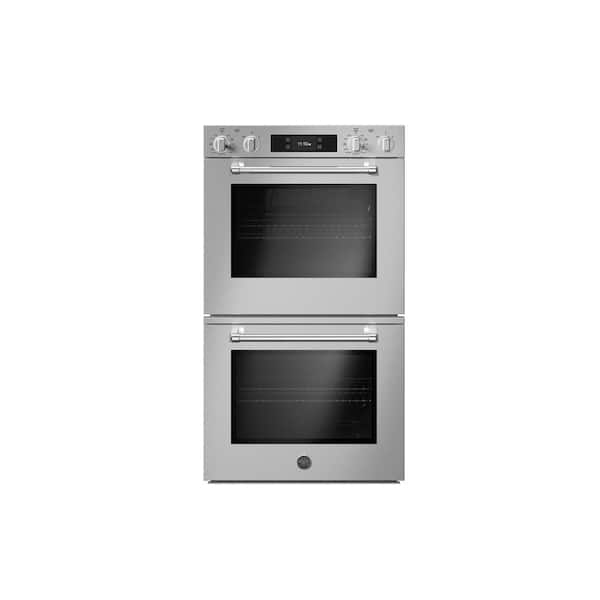Bertazzoni Master 30 in. Double Electric Wall Oven with Convection Self Cleaning in Stainless Steel