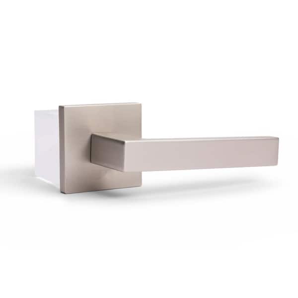 McBowery Allen Satin Nickel Hall/Closet Modern Door Handle (Passage - Right Hand)