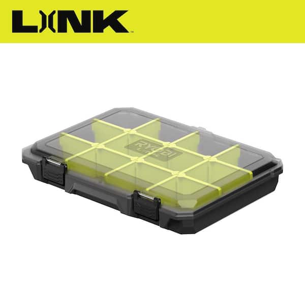 LINK Low-Profile SlotBox Organizer Slim Small Parts Case