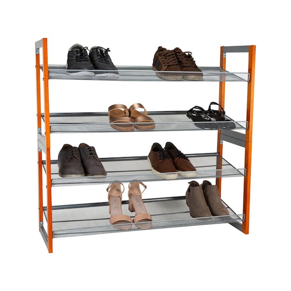 Heavy Duty Chrome Retail Shoe Rack With 8 Adjustable Shelves January 2024 -  Fixturesanddisplays