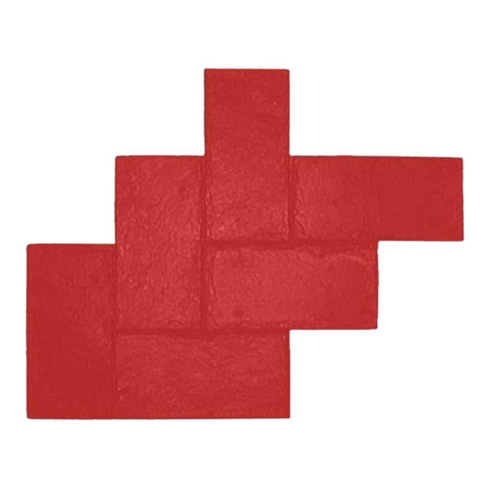 Bonway BonWay 8 in. x 16 in. Red Herringbone Slate Texture Stamp 32-384 - The ...