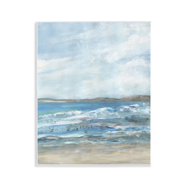 Stupell Industries Sandy Surf Beach by Jessie Perry Unframed Nature Graphic Art Print 14 in. x 11 in.
