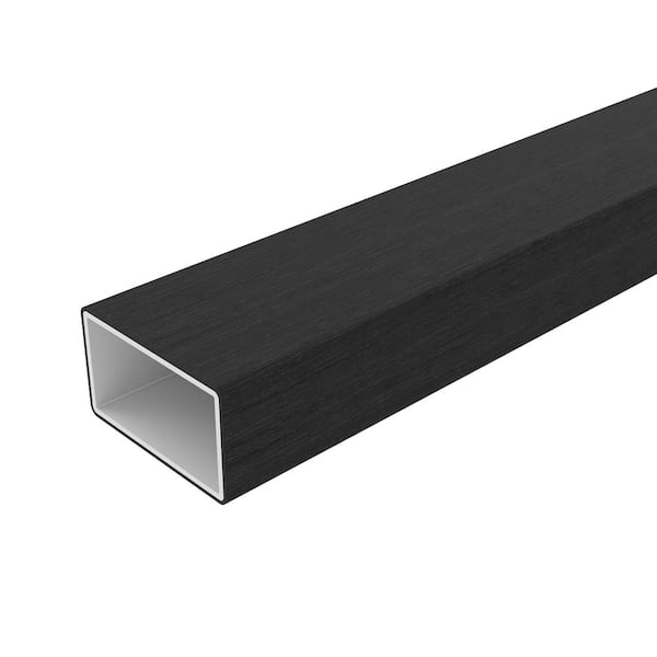 NewTechWood Alusions 1 in. x 2 in. x 144 in. Coextruded Indian Ebony Wood Composite Aluminum Beams