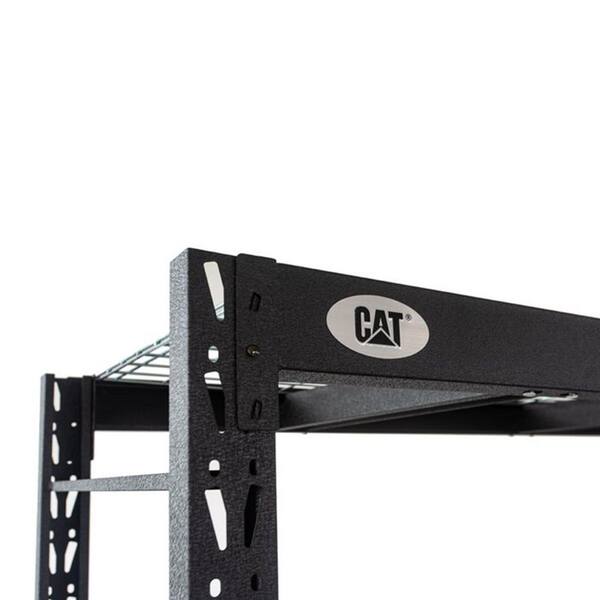 CAT 77 x 24 Inch Heavy Duty Industrial 4 Tier Adjustable Steel Wire Shelf 