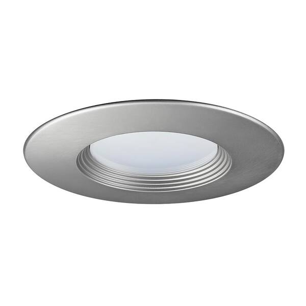 Maximus 5 in. and 6 in. Brushed Nickel Recessed Baffled Trim