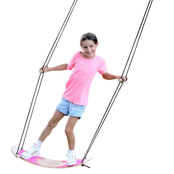 Swing-Board Stand-Up Bamboo Tree Swing