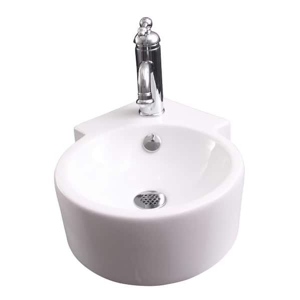 Barclay Products Dyer Corner Wall-Mount Sink in White