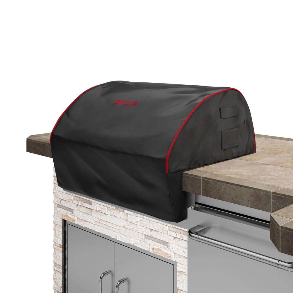 Black Heavy Duty 30-Inch Built-In Grill Cover with Handles