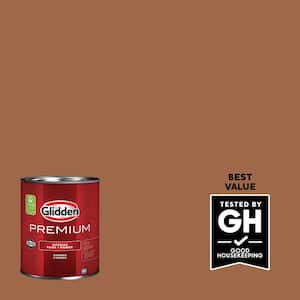 Glidden Premium 1 qt. #PPG1069-6 Foxfire Brown Semi-Gloss Interior