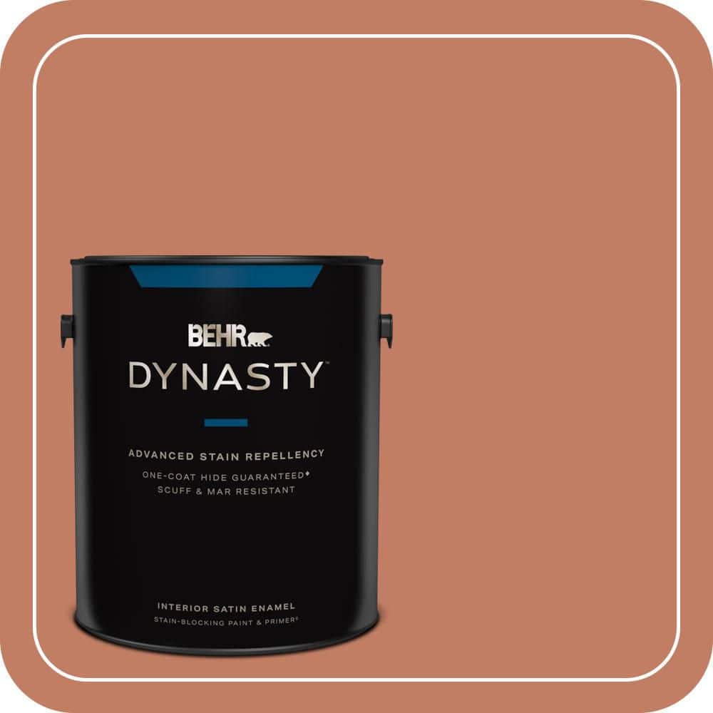 1 gal. #220D-6 Miami Spice Satin Enamel Interior Stain-Blocking Paint and Primer price history on PriceWatchPro
