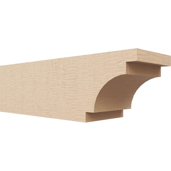 Ekena Millwork 6-in. x 6-in. x 20-in. Mediterranean Woodgrain, Primed Tan Timberthane Polyurethane Rafter Tail Brace