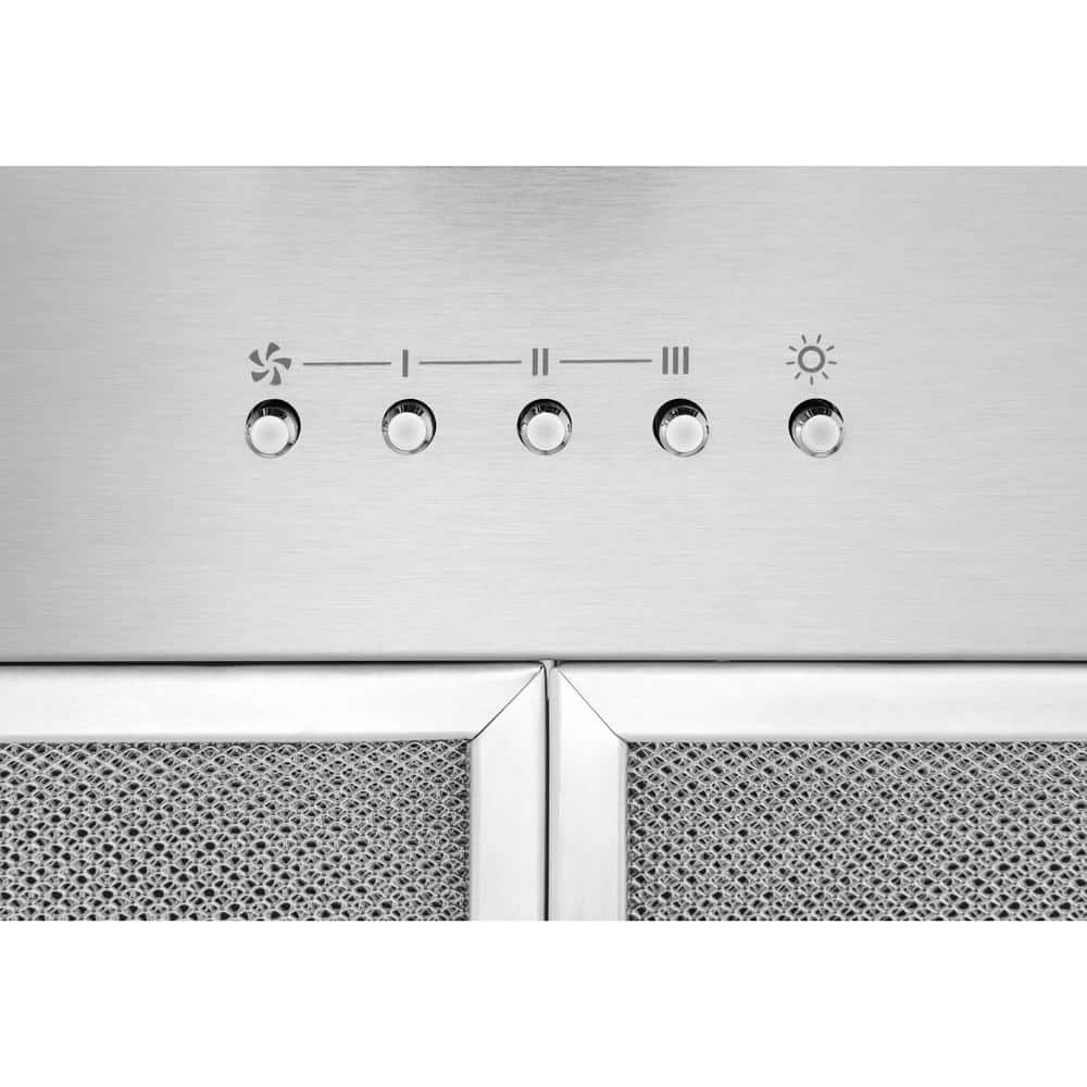 Broan 30-Inch Stainless Steel Convertible Cabinet Insert Hood