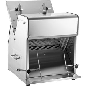 Commercial Toast Bread Slicer 0.48 in. 370-Watt Silver Thickness Electric Bread Cutting Machine Bakery Bread Slicer