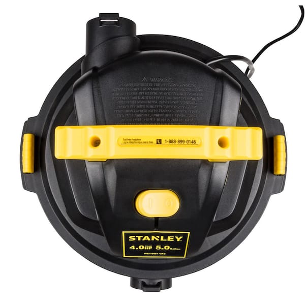 Stanley 6 Gallon Wet/Dry Vacuum 5.0- Peak HP Stainless Steel