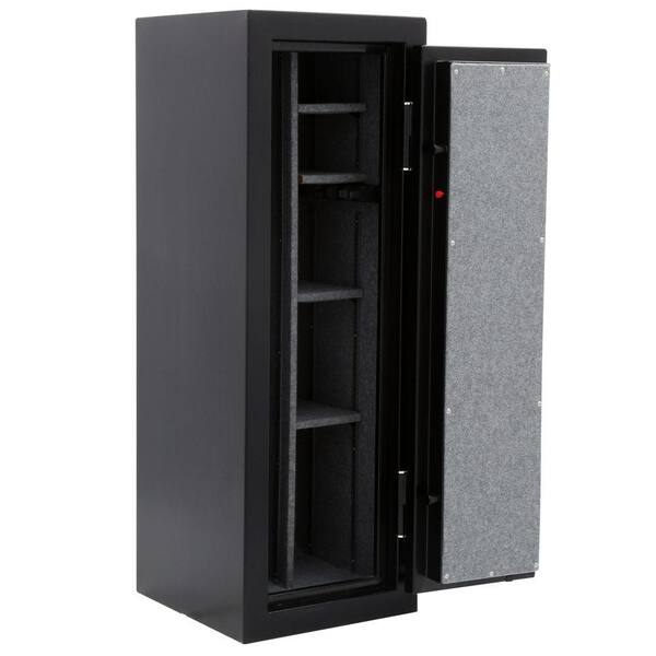 Stack On 14 Gun Safe Electronic Lock In Matte Black Fs18 14 Mb E The Home Depot