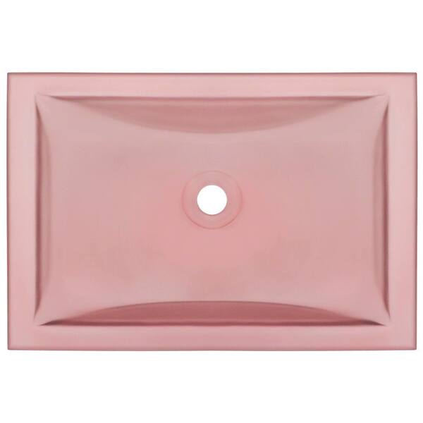 MR Direct Undermount Glass Sink in Coral