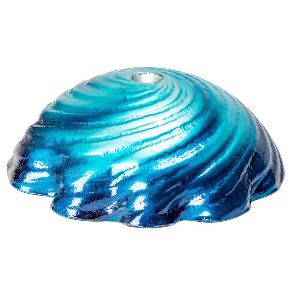 Caribbean Wave Blue Tempered Glass Vessel Sink
