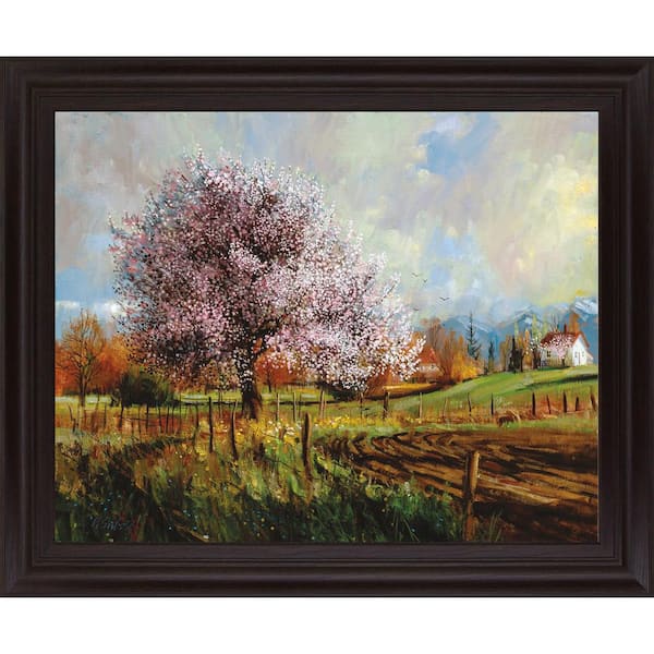 Classy Art "Spring Blossoms" By Larry Winborg Framed Print Nature Wall Art 28 in. x 34 in.