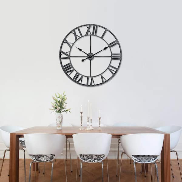 Metal Minimalist Wall Clock, Metal Wall Decor, Metal Wall Clock, Home  Office Decoration Modern Silent Movement, Housewarming Gift -  Canada