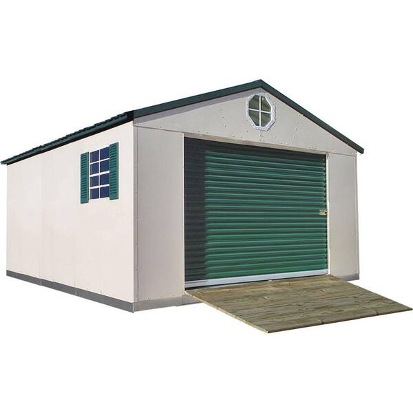 Temloc Steel Buildings Premium 12 ft. x 16 ft. Steel Building Shed