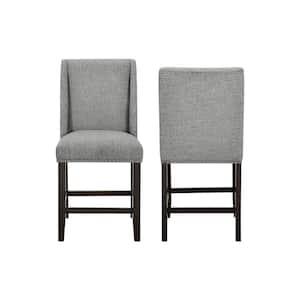 New Classic Furniture Faust Gray Upholstered Counter Side Chair (Set of 2)