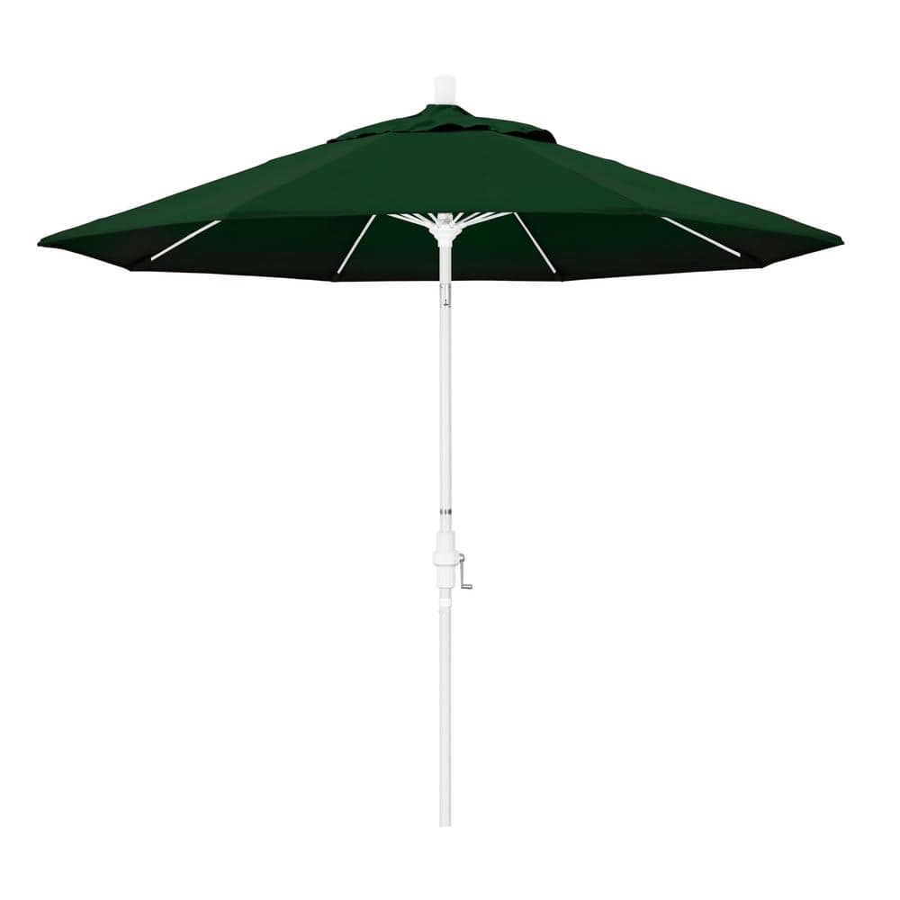 9 ft. Fiberglass Collar Tilt Patio Umbrella in Hunter Green Pacifica price history on PriceWatchPro