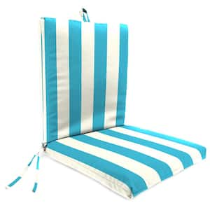 44 in. L x 21 in. W x 3.5 in. T Outdoor Chair Cushion in Cabana Turquoise