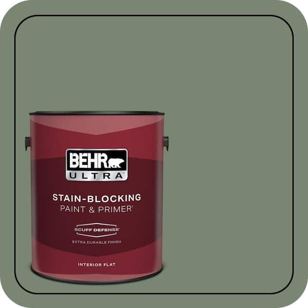 BEHR ULTRA 1 gal. #440F-5 Winter Hedge Extra Durable Flat Interior Paint & Primer