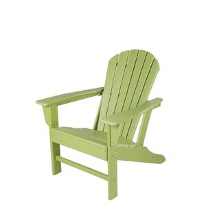 Green Folding Plastic Adirondack Chair