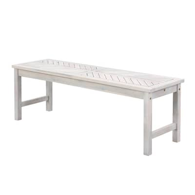 white plastic bench seat