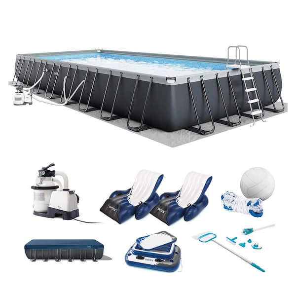 Ultra XTR 32 ft. x 16 ft. Rectangular 52 in. Deep Above Ground Pool Set