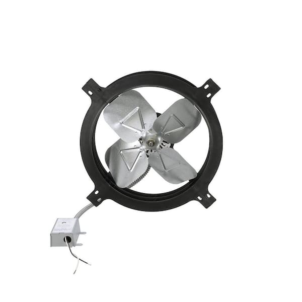 1620 CFM Black Electric Powered Gable Mount Electric Attic Fan