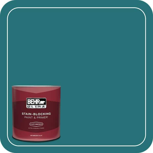BEHR ULTRA 1 qt. #520D-7 Mosaic Tile Extra Durable Flat Interior Paint & Primer