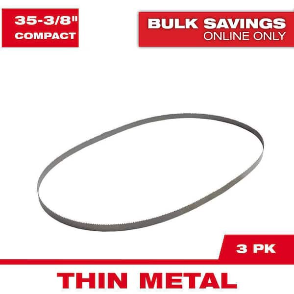 Milwaukee 35-3/8 in. 24 TPI Compact BiMetal Band Saw Blade (3-Pack) For M18 FUEL/CordedCompact Bandsaw